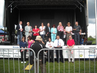 Peter with the Platform Party