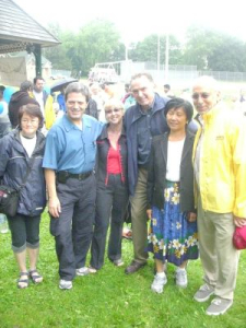 Peter with Julie Ahlan, Vaughan Regional Councillor Gino Rosati, Carole, Peter Kent and Erlinda Insigne