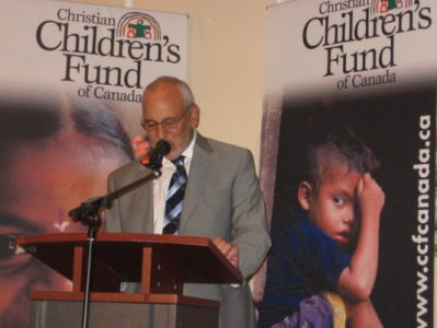 Peter speaking at CCFC event