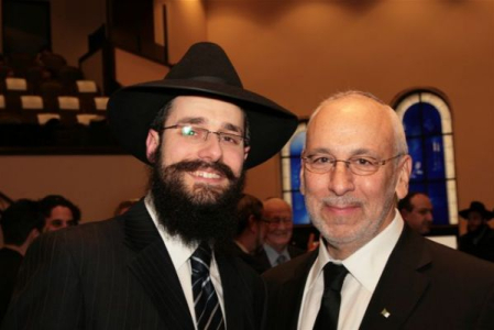 Peter with Rabbi Kaplan