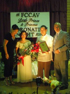 Peter with the presenters at the Ceremony