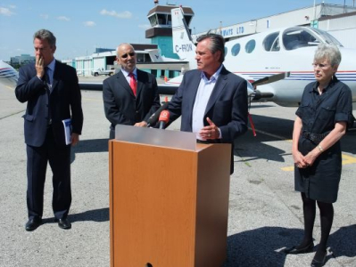 Frank Klees at the press conference