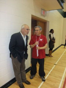 Peter speaking the the President of the TCSC