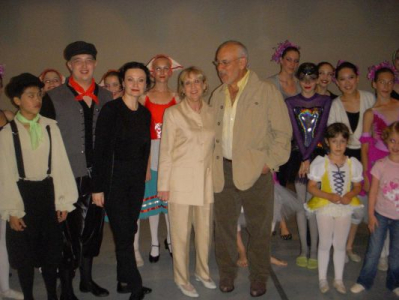 Peter and Carole with Tatiana Stepnova, Artistic Director of Toronto International Ballet Theatre