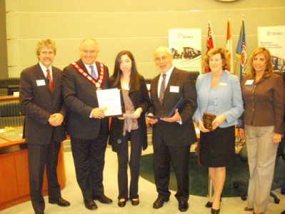 Peter with Talia Dimerman from Thornlea S.S.