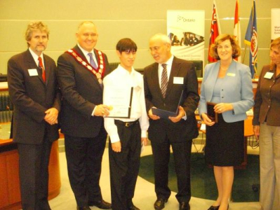 Peter with Jonathan Antflek from Thornlea S.S.