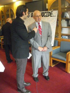 Peter being interviewed by OMNI TV about the Armenian Genocide