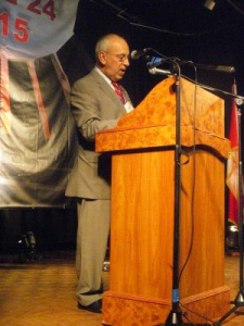Peter speaking about the Armenian Genocide.