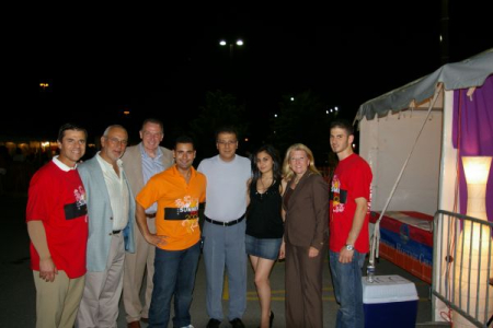 Peter with members of the Armenian community.
