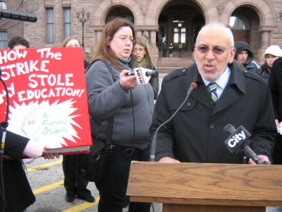 Peter Speaking at the Rally