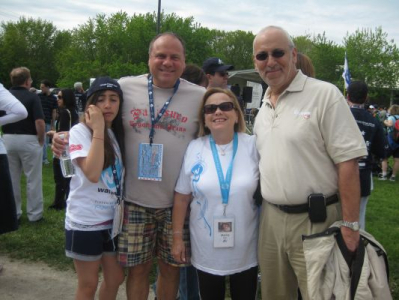 Peter with Mania, Abe and Brooke Hudy