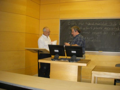Peter with Professor Daniel Cohn