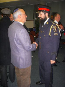 Peter with Rabbi Mendel Kaplan