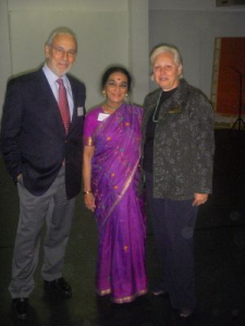 Peter with Menaka Thakkar and Loreta Pavese from the Ontario Trillium Foundation