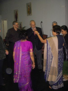 Peter with Menaka Thakkar Dance Company supporters