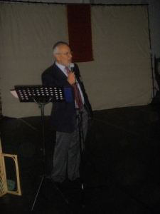 Peter speaking about the Ontario Trillium Grant announcement for the Menaka Thakkar Dance Company